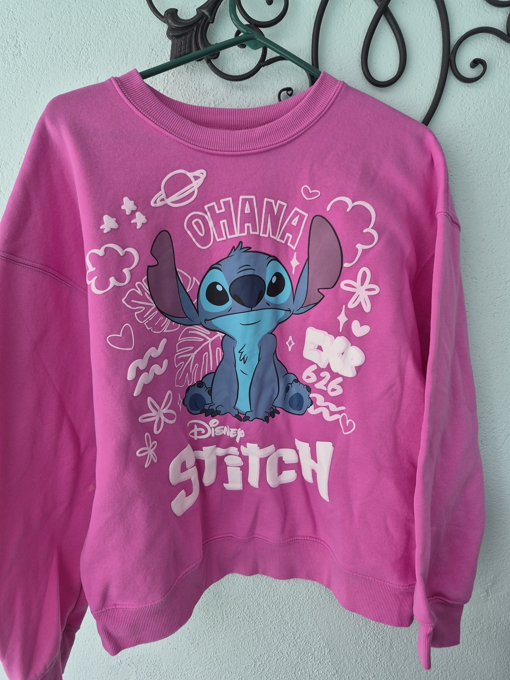 Disney Pink Stitch Graphic Sweatshirt - Girls' Crewneck